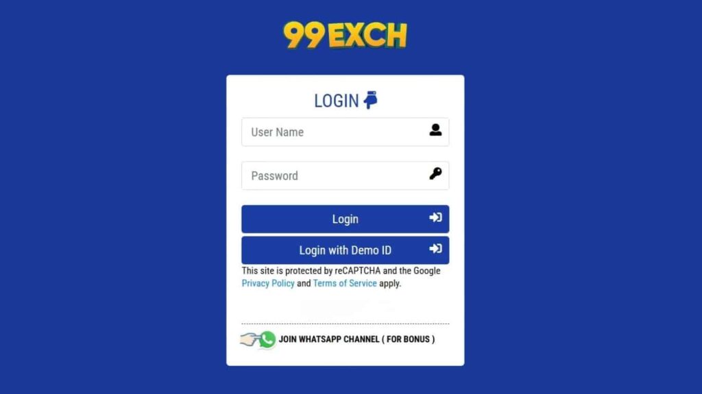 99exch Com Login Password